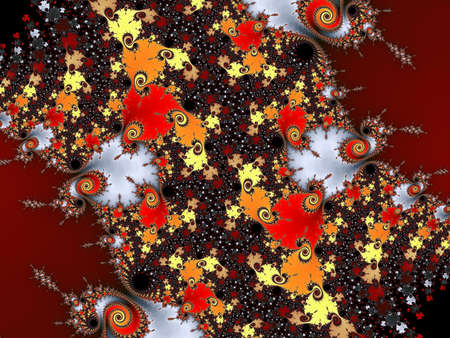 Patterned fractal background の写真素材