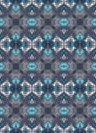 Smoky seamless pattern in blue colorsの写真素材
