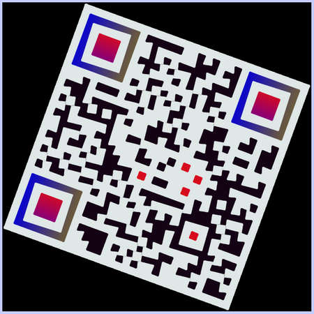 QR code Happy New Yearの写真素材