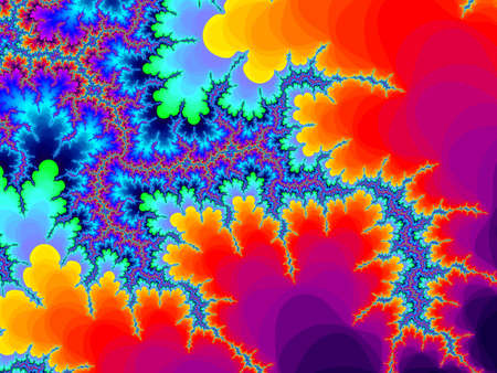 Bright  multicolor fractal backgroundの写真素材