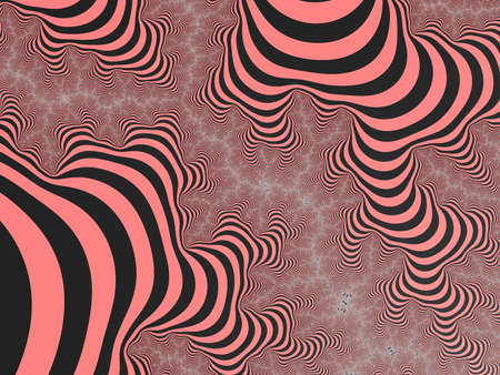 Pink striped fractalの写真素材