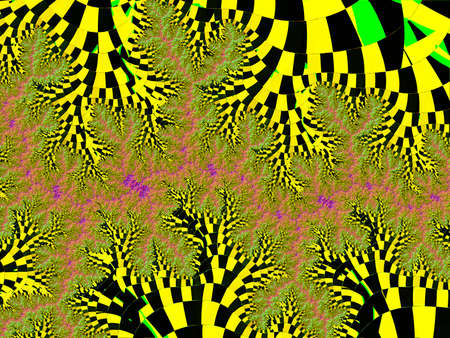 Bright fractal baskgroundの写真素材