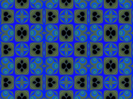 Blue seamless geometric patternの写真素材