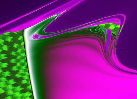 Color fractal background with 3D effectの写真素材
