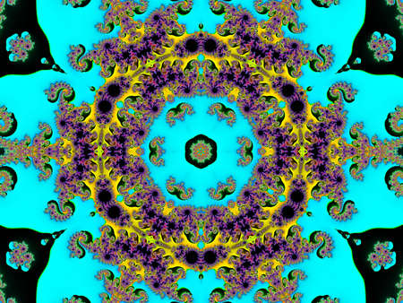 Winter fractal prnamentの写真素材