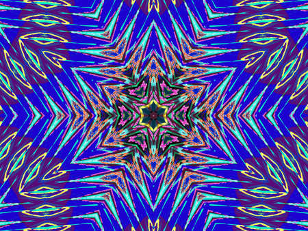 Winter holiday geometric snowflakeの写真素材