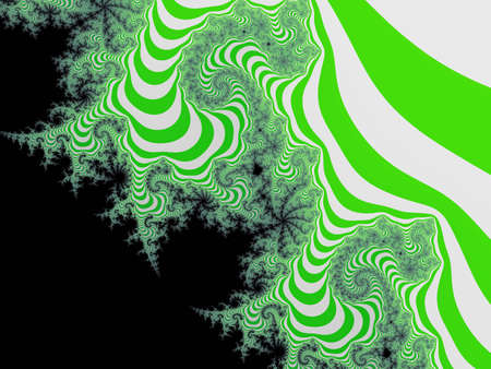  Graceful green striped fractalの写真素材