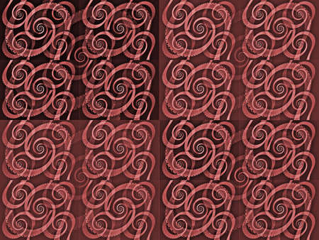 Brown fractal background with spiralsの写真素材
