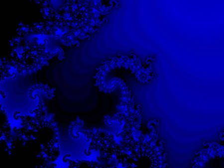 Blue fractal background Dark Seaの写真素材