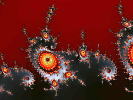 Patterned fractal background の写真素材