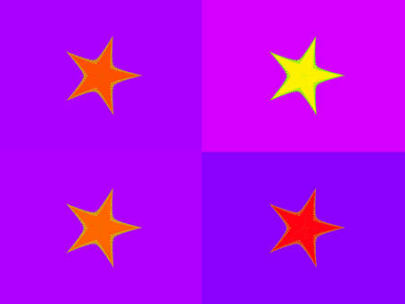 Four stars posterの写真素材