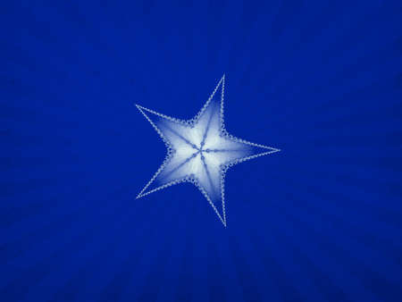 Blue holiday star posterの写真素材