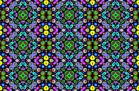 Bright seamless geometric patternの写真素材