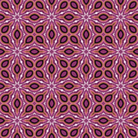 Pink geometric seamless patternの写真素材