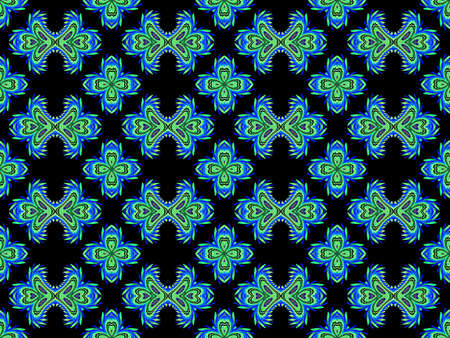 Geometric seamless pattern in dark colorの写真素材