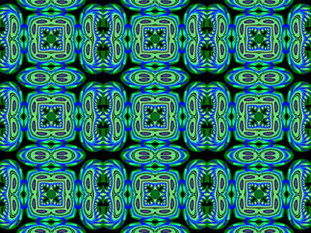 Green geometric seamless patternの写真素材