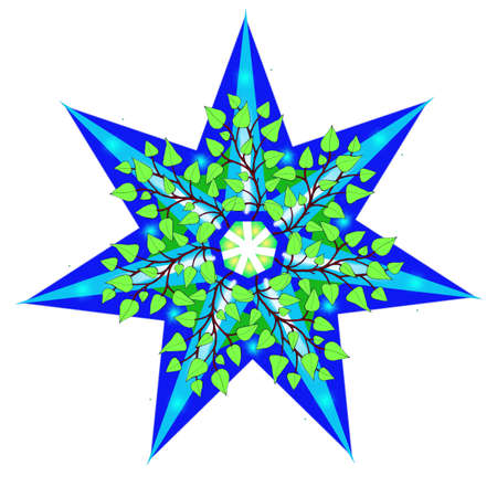 Spring patterned starの写真素材