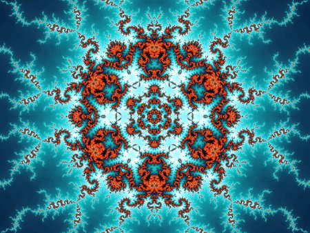 Patterned fractal kaleidoskopeの写真素材