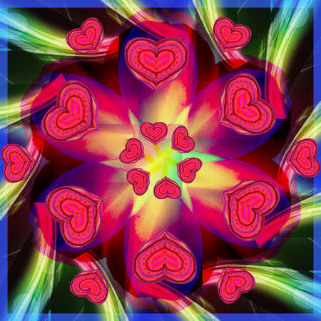 Mandala loveの写真素材