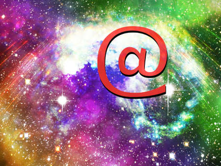 Sign space e-mailの写真素材