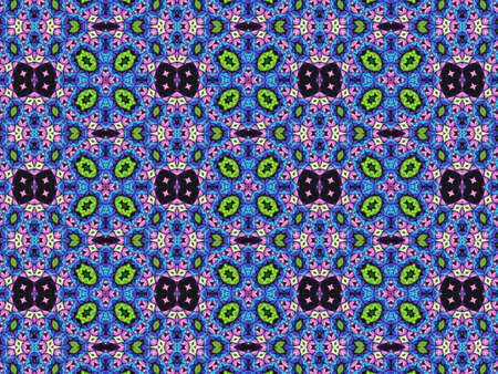 Blue seamless patternの写真素材