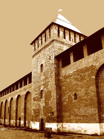 Tower Mokhovaya of the Smolensk fortress wallの写真素材