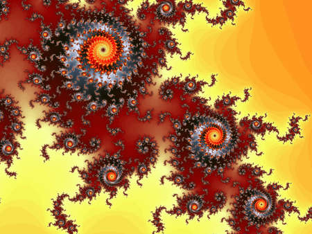 Brown fractal spiralsの写真素材