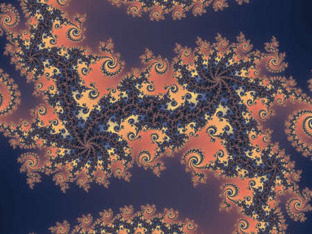 Patterned fractal backgroundの写真素材