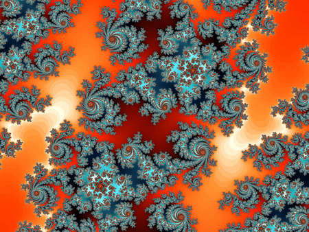 Patterned fractal background の写真素材