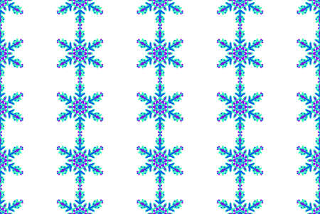 Seamless pattern with a snowflakes の写真素材