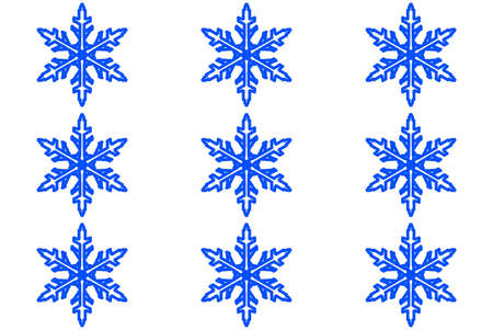 Decorative seamless pattern with snowflakes の写真素材