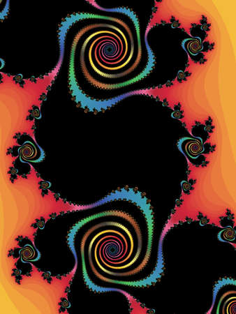 Decorative fractal helixの写真素材