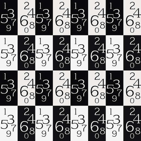Seamless pattern with numbers の写真素材