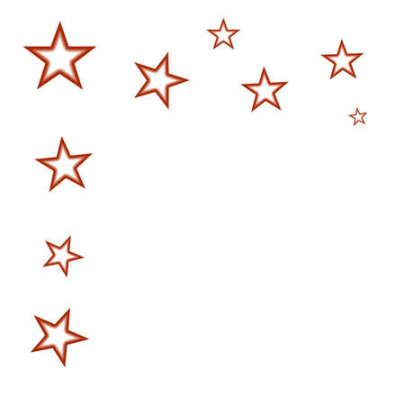 Decorative pattern with a stars on a white background の写真素材