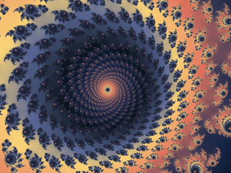 Decorative fractal spiralの写真素材