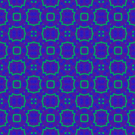 Seamless decorative pattern in a blue colorsの写真素材