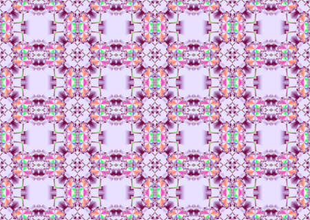 Seamless fractal pattern in a gentle colorsの写真素材