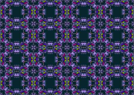 Seamless fractal pattern in a dark colorsの写真素材