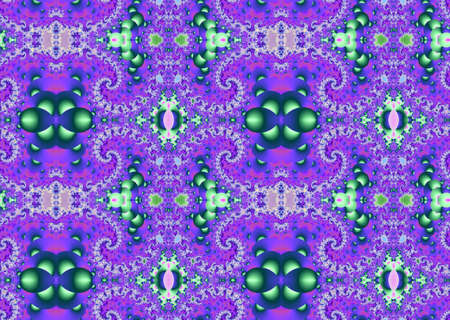 Seamless fractal pattern with spirals