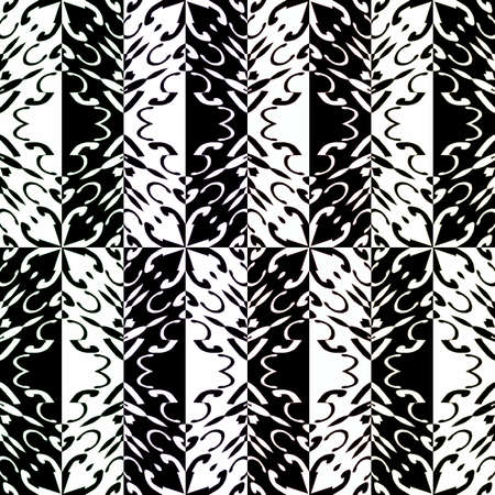 Decorative pattern in a black - white colors