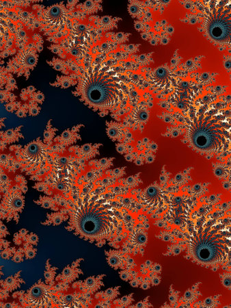 Abstraction fractal background in a dark colors for designの写真素材
