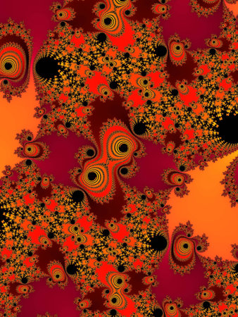 Abstraction fractal background in a bright colors for designの写真素材