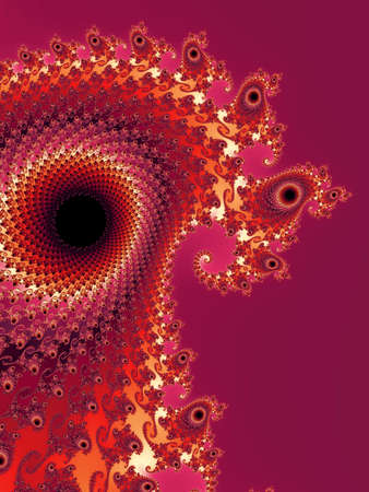 Decorative fractal background in a pink colors