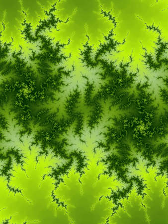 Green fractal backgroundの写真素材