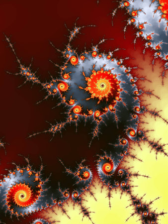 Digital computer graphic - rendering. Abstraction fractal background in a bright colors for designの写真素材