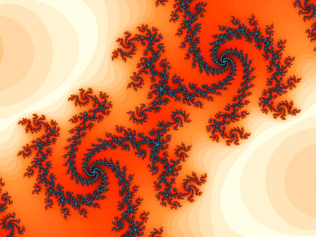 Abstraction fractal spiralの写真素材