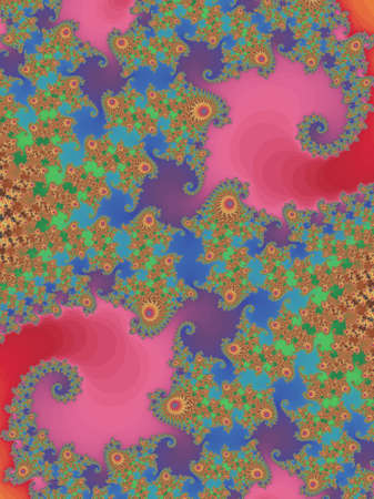 Decorative fractal background