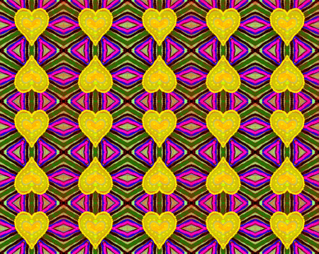 Seamless pattern with a heartsの写真素材