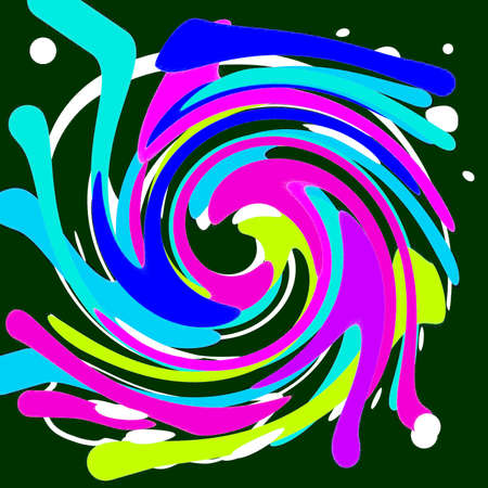 Abstraction decorative spiral - graffitiの写真素材