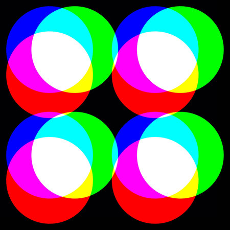 Abstraction circles in a bright colorsの写真素材